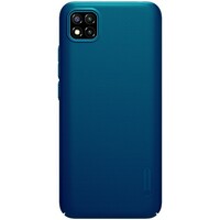 Пластиковый чехол с подставкой Nillkin Super Frosted Shield Синий для Xiaomi Poco C3