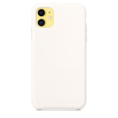 Силиконовый чехол белый для Apple iPhone 11(3)