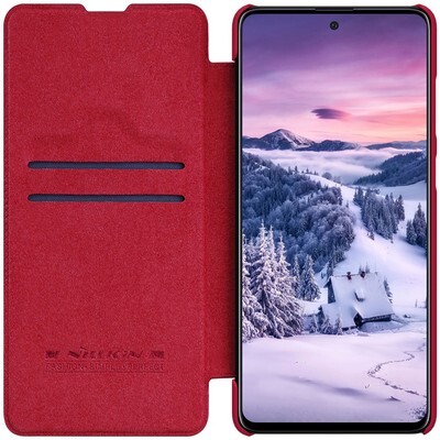 Кожаный чехол Nillkin Qin Leather Case Черный для Samsung Galaxy Note 10 Lite(3)