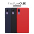 Чехол бампер Nillkin Flex Pure Case Красный для Huawei P20(#6)