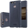 Полиуретановый чехол книга Nillkin Sparkle Leather Case Black для Huawei P9 Plus(#3)