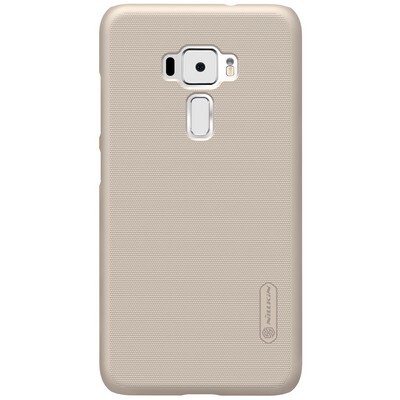 Пластиковый чехол с пленкой Nillkin Super Frosted Shield Gold для Asus ZenFone 3 ZE520KL(1)