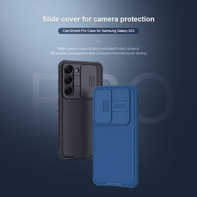 Чехол-накладка Nillkin CamShield Pro Черная для Samsung Galaxy S23(9)