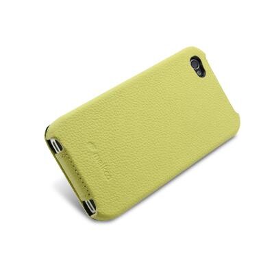 Кожаный чехол Melkco Leather Case Yellow LC для Apple iPhone 4/4S(3)