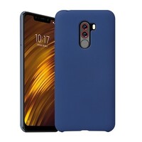 Силиконовый чехол Silicone Case синий для Xiaomi Pocophone F1