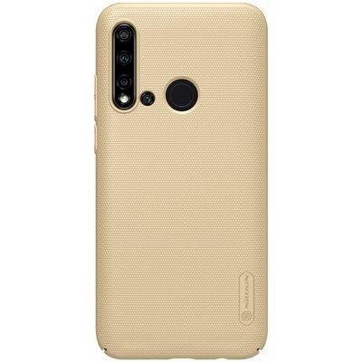 Пластиковый чехол с подставкой Nillkin Super Frosted Shield Золотой для Huawei P20 Lite 2019 (Nova 5i)(1)