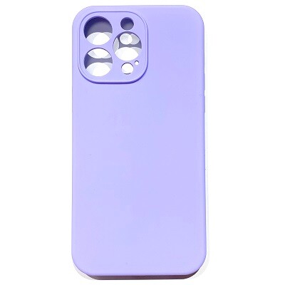 Силиконовый чехол Silicone Case с закрытым низом и защитой камеры лавандовый для Apple iPhone 14 Pro(1)