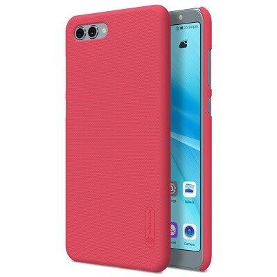 Пластиковый чехол с пленкой Nillkin Super Frosted Shield Red (Красный) для Huawei Nova 2S(3)