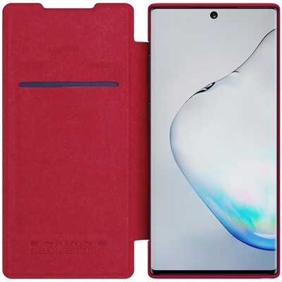 Кожаный чехол Nillkin Qin Leather Case Коричневый для Samsung Galaxy Note 10(3)