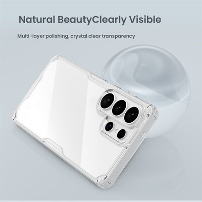 Силиконовый чехол Nillkin Nature TPU Pro Case прозрачный для Samsung Galaxy S26 Ultra(7)