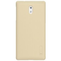 Пластиковый чехол с пленкой Nillkin Super Frosted Shield Gold для Nokia 3