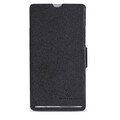 Кожаный чехол Nillkin Fresh Series Black для Sony Xperia SP M35i(#1)