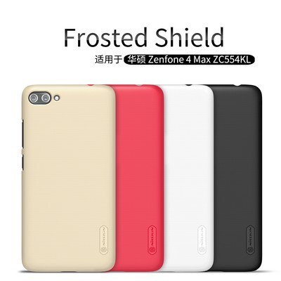 Пластиковый чехол с пленкой Nillkin Super Frosted Shield Gold для Asus ZenFone 4 Max ZC554KL(4)