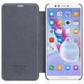 Полиуретановый чехол книга Nillkin Sparkle Leather Case Black (Черный) для Huawei Honor 9 Lite(#3)