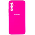 Силиконовый чехол Silicone Case ярко-розовый для Samsung Galaxy A34(#1)