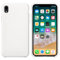 Силиконовый чехол белый для Apple iPhone XR