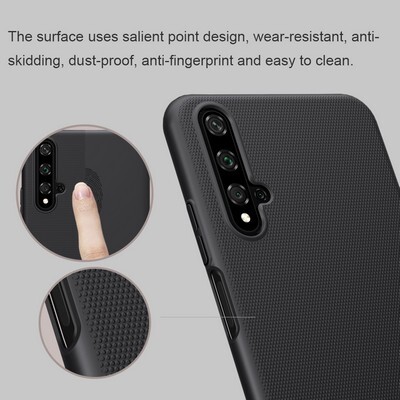 Пластиковый чехол с подставкой Nillkin Super Frosted Shield Красный для Huawei Honor 20 /Nova 5T(3)
