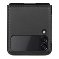 Кожаный чехол Nillkin Qin Pro Plain Leather Case Черный для Samsung Galaxy Z Flip 4(#2)