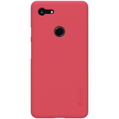Пластиковый чехол с подставкой Nillkin Super Frosted Shield Красный для Google Pixel 3 XL(1)