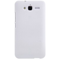 Пластиковый чехол с пленкой Nillkin Super Frosted Shield White для Huawei Ascend GX1