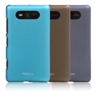 Пластиковый чехол ROCK Naked Shell Series голубой для Nokia Lumia 820