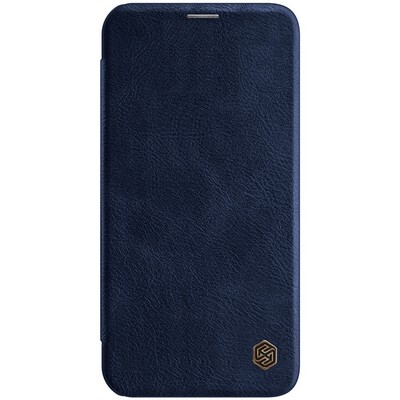 Кожаный чехол Nillkin Qin Leather Case Синий для Apple iPhone 12 Pro Max(1)