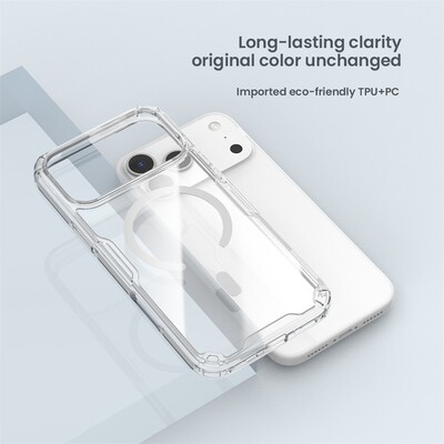 Силиконовый чехол Nillkin Nature TPU Pro Magnetic Case затемненный для Apple iPhone 17 Pro Max(7)