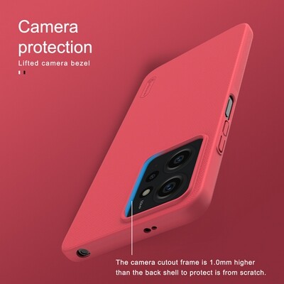 Пластиковый чехол Nillkin Super Frosted Shield Синий для Xiaomi Redmi Note 12 4G(4)