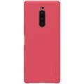 Пластиковый чехол с подставкой Nillkin Super Frosted Shield Красный для Sony Xperia 1(#1)