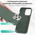 Кожаный чехол Mutural Deluxe Leather Case синий для Apple iPhone 15 Pro Max(#4)