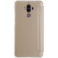 Полиуретановый чехол книга Nillkin Sparkle Leather Case Gold для Huawei Mate 9(#2)
