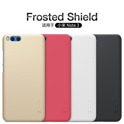 Пластиковый чехол с пленкой Nillkin Super Frosted Shield Красный для Xiaomi Mi Note 3(4)