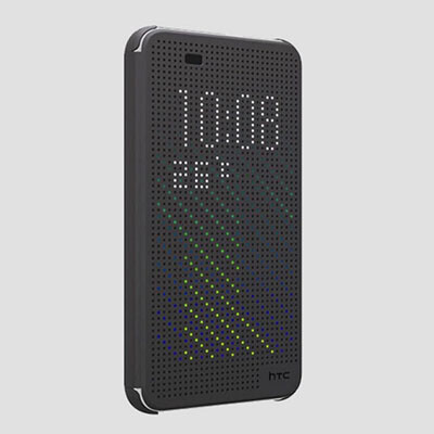 Полиуретановый чехол Dot View Case Grey для HTC Desire EYE(1)