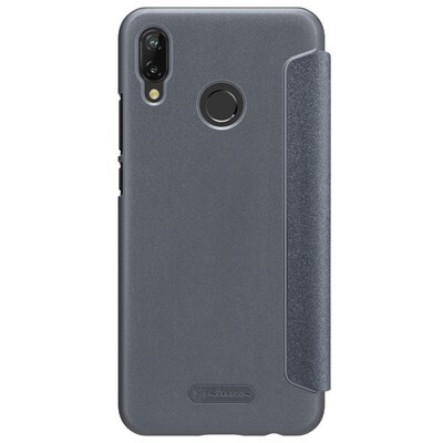 Полиуретановый чехол книга Nillkin Sparkle Leather Case Черный для Huawei P20 Lite(2)