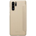 Полиуретановый чехол книга Nillkin Sparkle Leather Case Золотой для Huawei P30 Pro(#2)