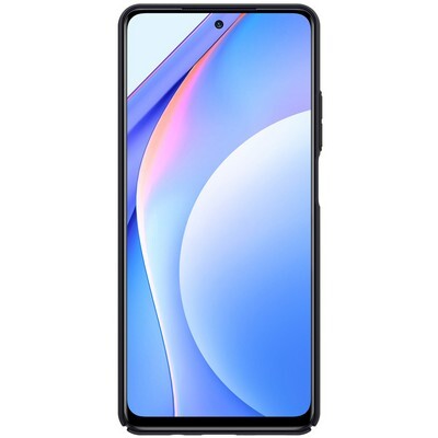 Пластиковый чехол с подставкой Nillkin Super Frosted Shield Черный для Xiaomi Mi10T Lite(2)