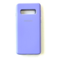 Силиконовый чехол Silicone Case лавандовый для Samsung Galaxy S10