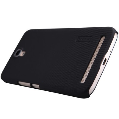 Пластиковый чехол с пленкой Nillkin Super Frosted Shield Black для TCL 3N (M2M)(3)
