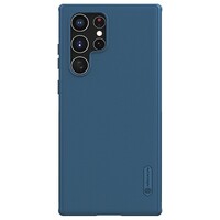 Пластиковый чехол Nillkin Super Frosted Shield Pro Синий для Samsung Galaxy S22 Ultra
