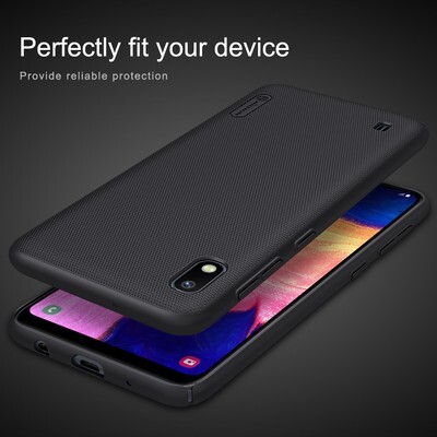 Пластиковый чехол с подставкой Nillkin Super Frosted Shield Золотой для Samsung Galaxy A10(4)