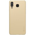 Пластиковый чехол с подставкой Nillkin Super Frosted Shield Золотой для Samsung Galaxy A8 Star(#1)