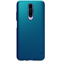 Пластиковый чехол с подставкой Nillkin Super Frosted Shield Синий для Xiaomi Redmi K30 (Poco X2)