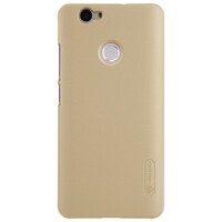 Пластиковый чехол с пленкой Nillkin Super Frosted Shield Gold для Huawei Nova