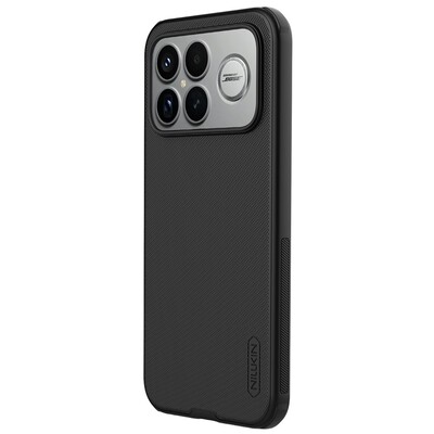 Пластиковый чехол с пластиной Magsafe Nillkin Super Frosted Shield Pro Magnetic Case черный  для Xiaomi Poco F8 Ultra(2)