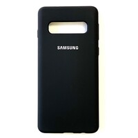Силиконовый чехол Silicone Case black для Samsung Galaxy S10