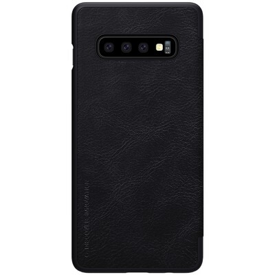 Кожаный чехол Nillkin Qin Leather Case Черный для Samsung Galaxy S10(2)