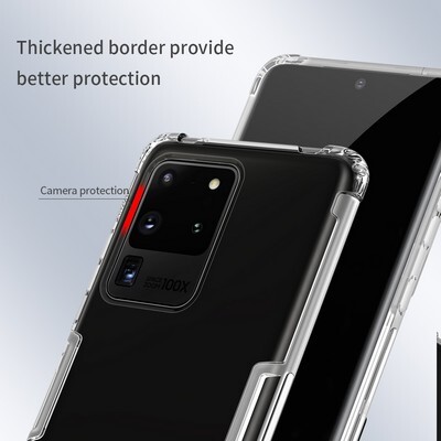Силиконовый чехол Nillkin Nature TPU Case Прозрачный для Samsung Galaxy S20 Ultra(3)