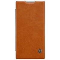 Кожаный чехол Nillkin Qin Leather Case Коричневый  для Sony Xperia XA2