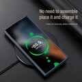 Силиконовая накладка Nillkin CamShield Leather Case S Синяя для Samsung Galaxy S22 Ultra(#7)