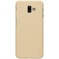 Пластиковый чехол с подставкой Nillkin Super Frosted Shield Золотой для Samsung Galaxy J6 Plus(#1)